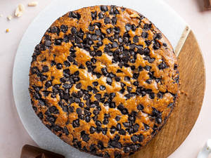 Whole Wheat Vanilla Chocolate Chip Cake