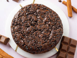 Whole Wheat Cinnamon Cappuccino Dark Chocolate Cake