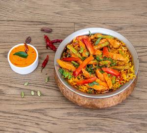 Veg Keema Biryani With Gravy