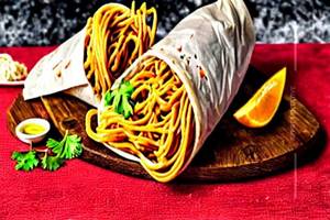 Veg Noodles Schezwan Frankie