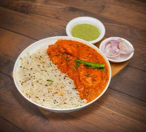 Egg fried rice + egg masala..