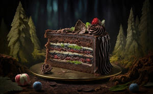 Black Forest Cake Slice Pastry