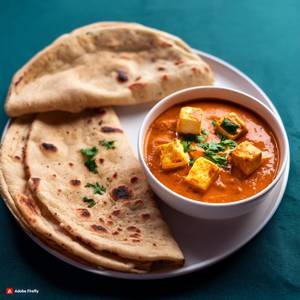 Paneer Butter Masala + 8 Butter Roti