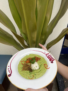 Basil Pesto Risotto With Fresh Burrata & Cherry Tomatoes