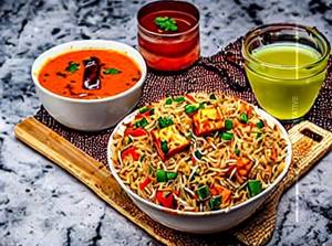 Paneer Triple Schezwan Fried Rice
