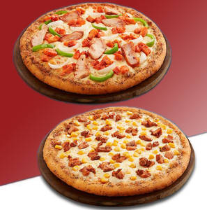 Chicken Golden Delight + Chicken Celebration Pizza ( 2 Pizza)