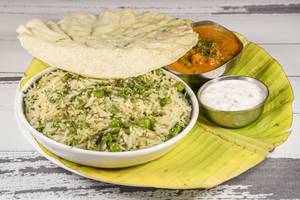 Green Peas Pulao with Korma