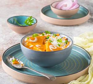 Shahi Paneer Served With Rice