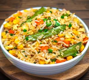 Egg Fried Rice + Veg Fried Rice