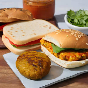 Chicken Burger + Veg Sandwich