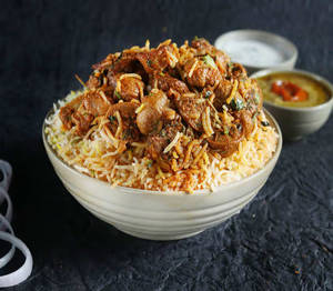 Mushroom hyderbadi biryani