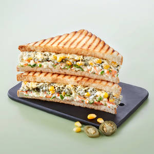 Cheesy Corn Jalapeno Sandwich.
