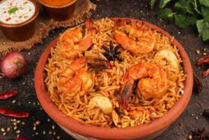 Prawns biryani               