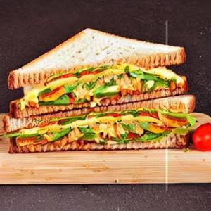 Vegetable Cheese Grilled Sandwich