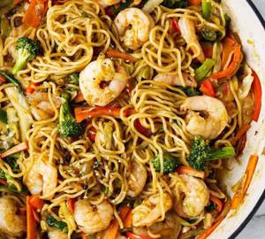 Prawns noodles