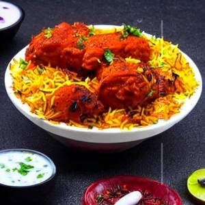Boneless Chicken Tikka Biryani [4Pcs]