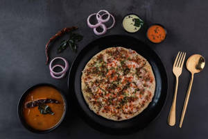Onion Capsicum Mushroom Uttapam