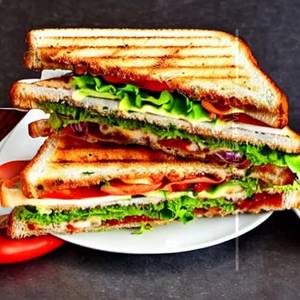 Veg club sandwich