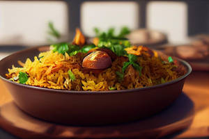 Veg Pulao With Raita