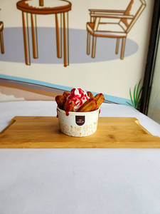 Filled Strawberry Churro Tub