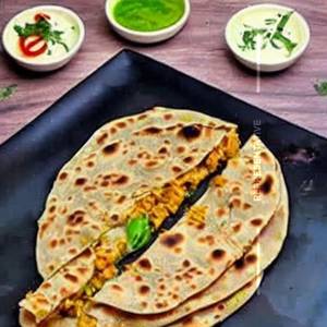 Cheese chilli garlic paratha