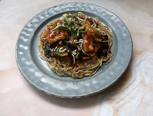 Chicken Pan Fried Noodles