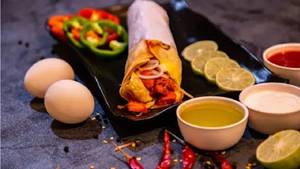 Egg With Double Chicken Roll