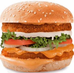 Paneer Mountain Burger Double Tikki