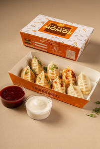 Non. Veg Steam Momos Platter [8 Pieces]