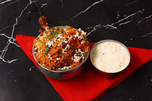 Chicken Biriyani [2 Pcs] 500 Ml Box + Raita