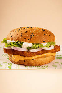 Crispy Flaky Paneer Burger