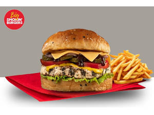 Big Smoke Paneer Burger ( Served With Fries)