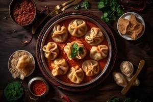 Paneer Gravy Momos