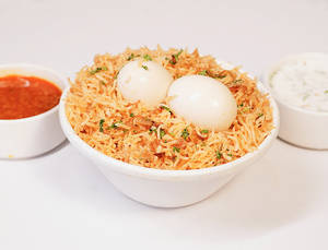 Singles Egg Biryani (2 Egg)