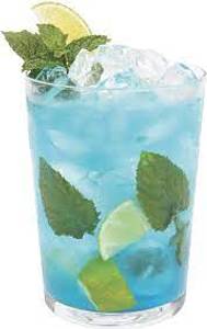 Blue curacao mojito