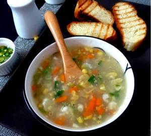 Veg Sweet corn soup                                                      
