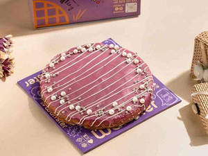 Blueberry Waffle Cake