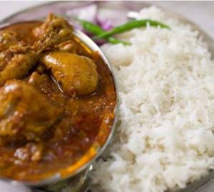 Bihari Style Chicken Curry with Rice