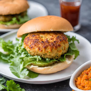 Cheese Aloo Tikki Burger 