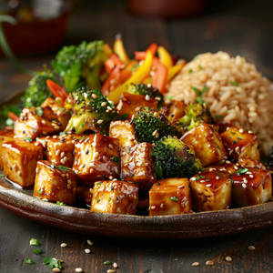 Guilt-Free Teriyaki Cottage Cheese Rice Bowl