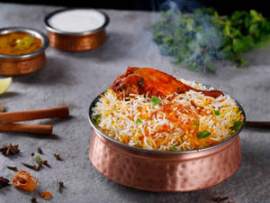 Hyderabad Chicken Dum Biryani
