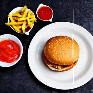 Veg cheese burger      