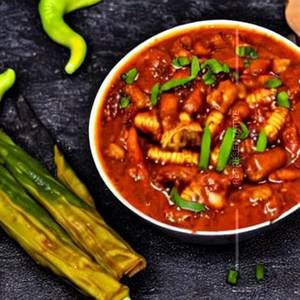 Baby Corn Chilli Gravy