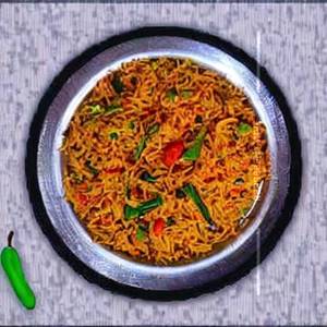 Veg schezwan rice [half]