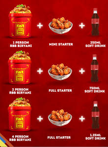 2 Person Biryani With Starter (full) And Cool Drink 600ml