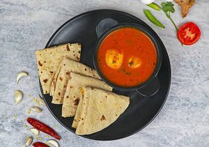 Egg Curry (2 No.S)+Phulka [4 Nos]