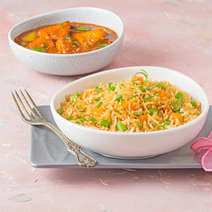 Paneer 65 With Veg Fried Rice