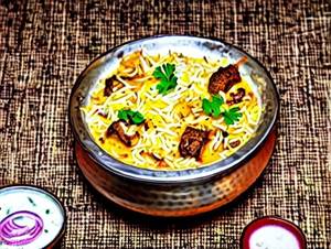 Mutton Handi Biryani ( Half )