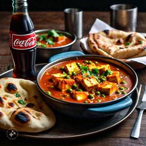 Matar Paneer + 1 Butter Naan                                                          