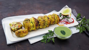 Cheesy Khumb Tikka (8 Pcs)